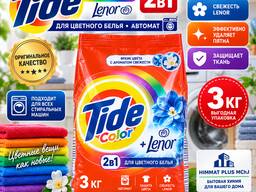 Стиральный порошок Tide Color Lenor 3 кг автомат — 2в1, для цветного белья