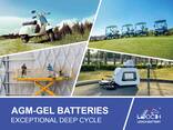 Тяговый аккумулятор AGM GEL 6V 12V для погрузчика, складской техники и гольфкара - фото 1
