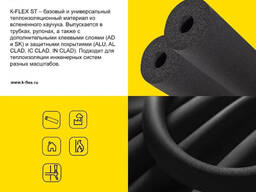 Универсальная теплоизоляция из вспененного каучука для всех областей применения