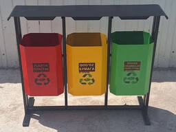 Урны уличные металлические светофор тройка