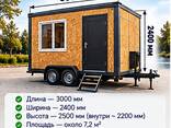 Жилые , торговые, офисные и санитарные модули на колесной базе 4.5м на 2.4м. - фото 1